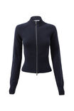 Steph Zip Through Knit Jumper, MIDNIGHT NAVY - alternate image 6