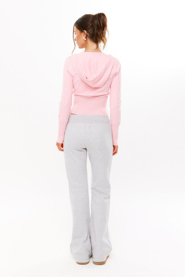 Nelly Flare Leg Track Pant, GREY MARLE