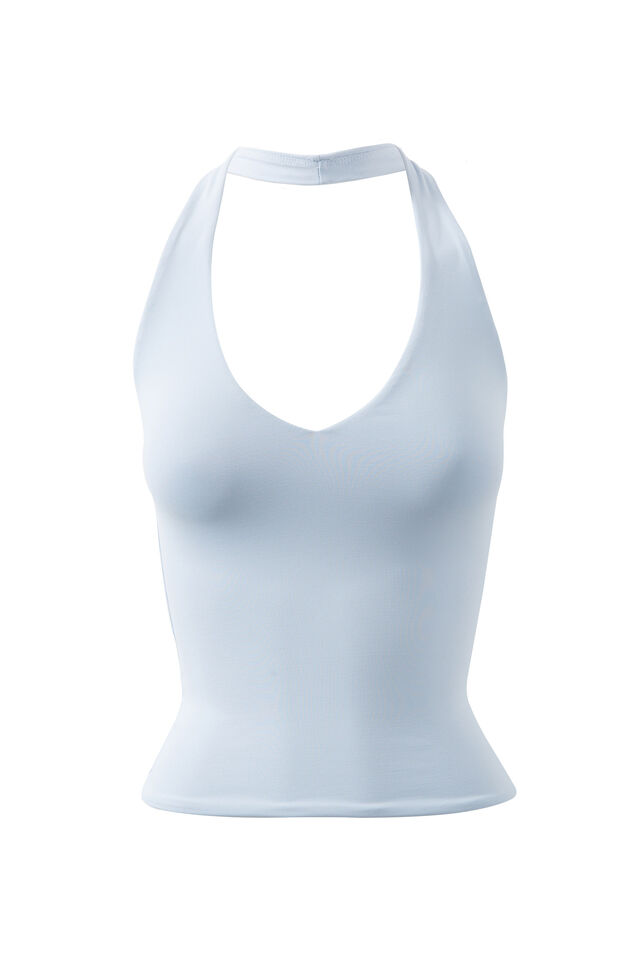 Luxe Halter Top, BEAU BLUE