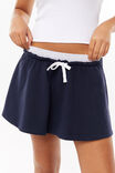 Penny Fleece Mini Skirt, MIDNIGHT NAVY - alternate image 4