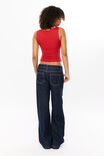 Super Smooth Ruched Tank, ROGUE RED - alternate image 3