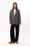 Vienna Baggy Blazer, CHARCOAL MARLE - alternate image 2