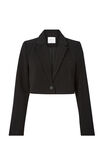 Carli Cropped Blazer, BLACK - alternate image 6