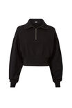 Kelly Quarter Zip Jumper, BLACK - alternate image 6