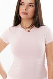 Luxe Longline Tee, GRAPEFRUIT PINK - alternate image 4