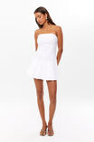 Polly Pleated Mini Dress, SUMMER WHITE - alternate image 1