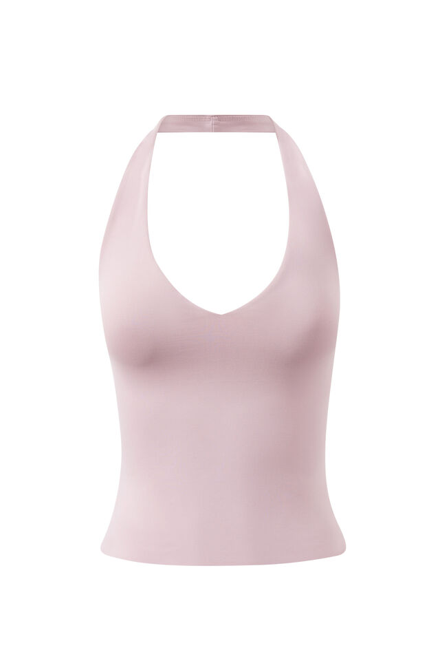 Luxe Halter Top, SHERBERT PINK