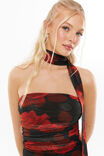 Milly Mesh Halter Top, CANDICE ROSE RED - alternate image 4
