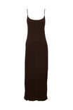 Bailey Textured Maxi Dress, ESPRESSO BROWN - alternate image 6