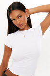 Luxe Longline Tee, WHITE - alternate image 6