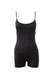 Ruby Sleeveless Romper, BLACK - alternate image 6