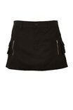 Millie Cargo Mini Skirt, BLACK - alternate image 6