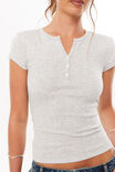 Alexis Henley Tee, GREY MARLE - alternate image 4