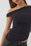 Soft Mia Ruched Top, BLACK - alternate image 4