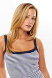 Riri Scoop Neck Tank, VARSITY NAVY STRIPE - alternate image 2