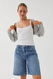 Emma Oversized Knit Shrug, GREY MARLE - alternate image 4