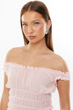Sienna Ruched Top, GRAPEFRUIT PINK - alternate image 4