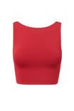 Luxe Low Back Crop Top, LIPSTICK RED - alternate image 6