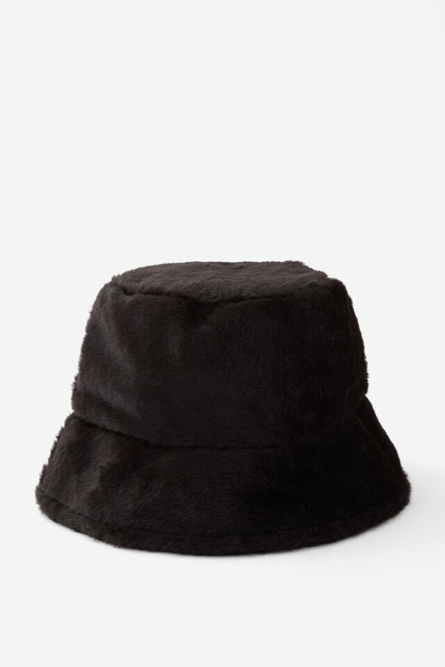 Fluffy Hat, BLACK