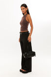 Drew Mid Rise Tailored Pant, BLACK - alternate image 2