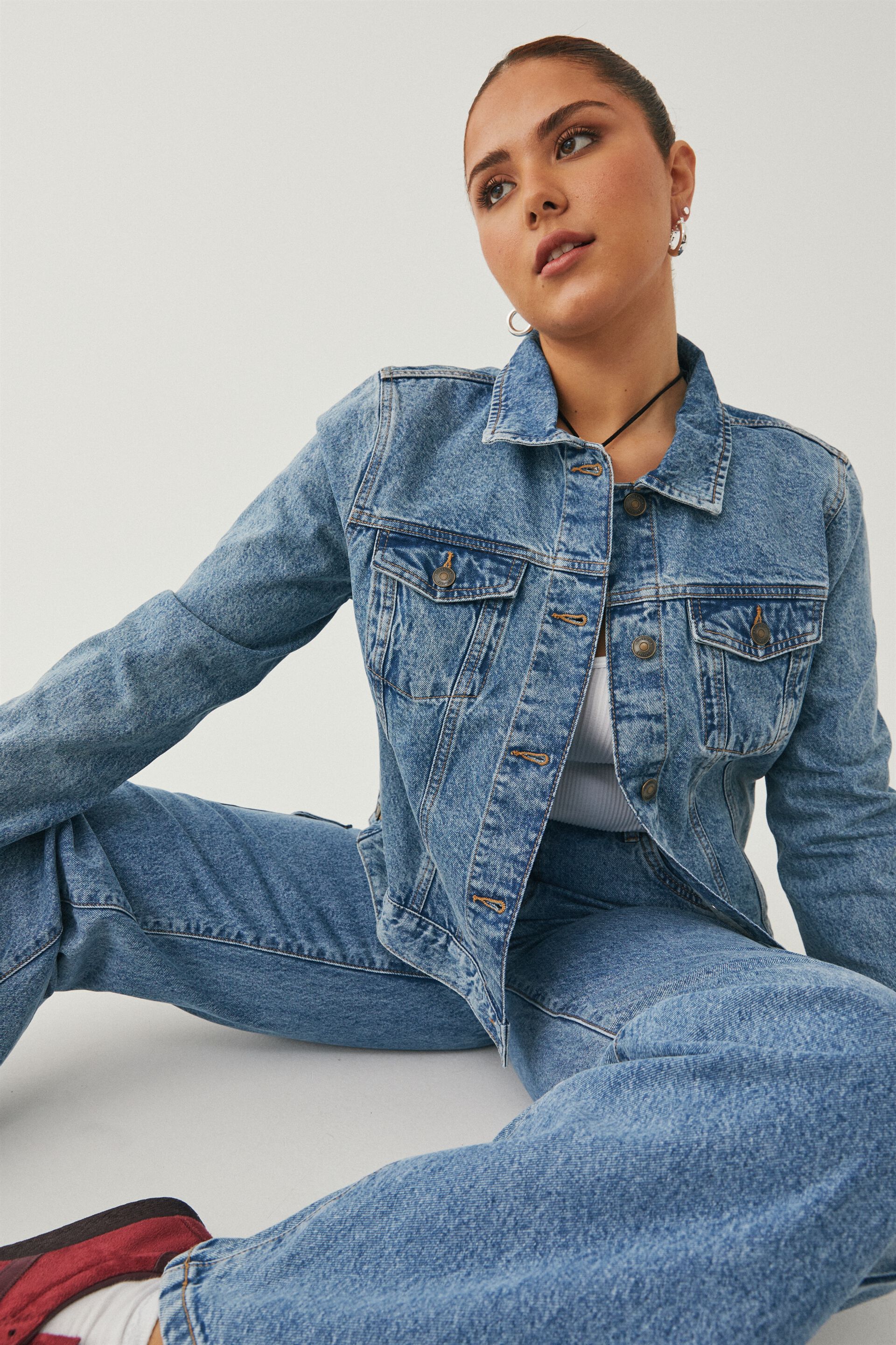 Supre black shop denim jacket