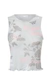 Mesh Graphic Tank, DOVE GREY/BUTTERFLY COLLAGE - alternate image 6