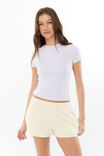 Malia Sweat Short, CREAMY YELLOW - alternate image 2