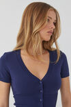 Stella Short Sleeve Knit, VARSITY NAVY - alternate image 4