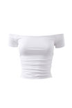 Soft Marley Off Shoulder Top, WHITE - alternate image 6