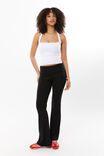 Fold Back Flare Pant, BLACK - alternate image 1