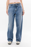 Tie Front Barrel Jean, STOCKHOLM BLUE - alternate image 2