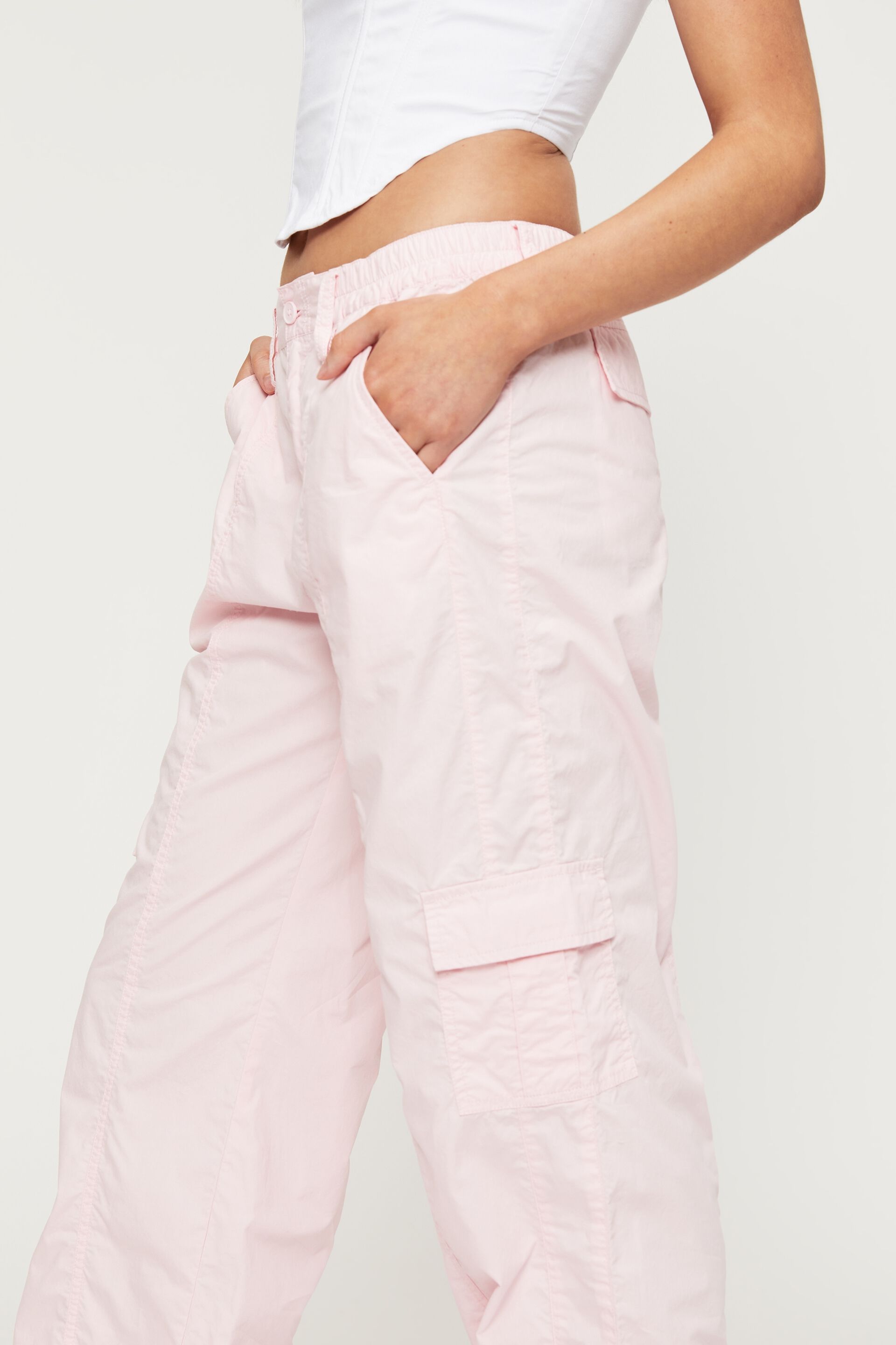 light pink cargo pants