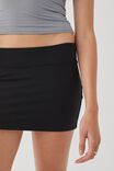 Luxe Hipster Mini Skirt, BLACK - alternate image 2