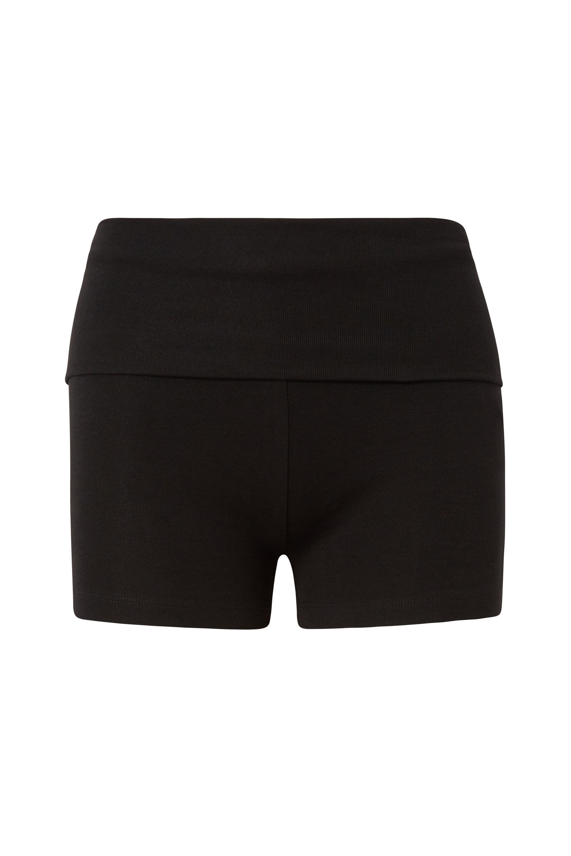 Black cotton booty shorts store