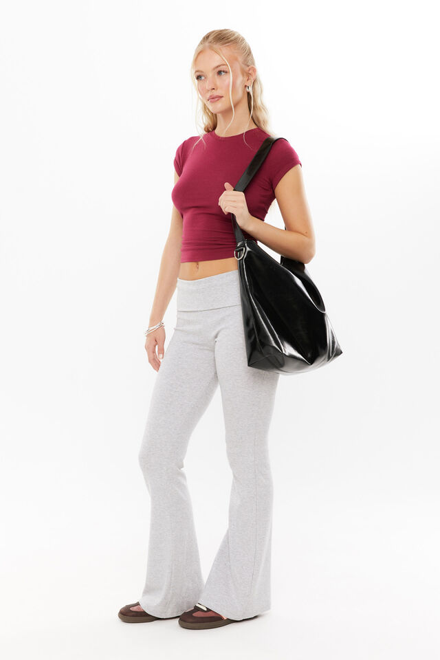 Rachael Ruched Tee, WILD BERRY