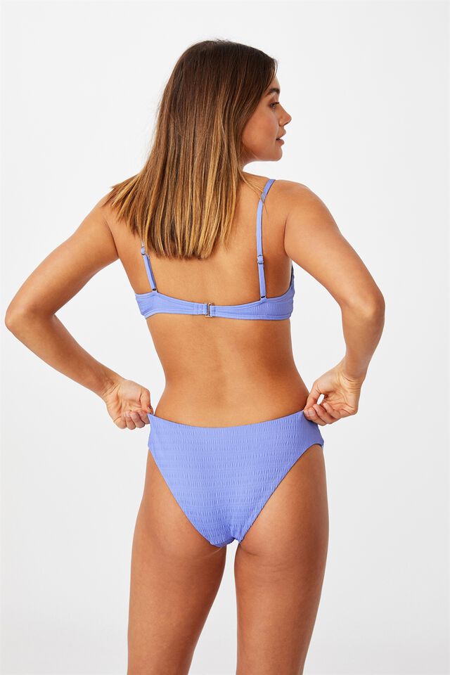 Orange County Full Bikini Bottom, SUNNY BLUE/ SHIRRED