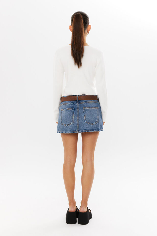 Valentina V Neck Knit Cardi, MERINGUE WHITE