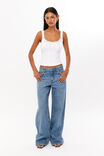 Lana Gathered Top, WHITE - alternate image 2