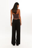 Drew Mid Rise Tailored Pant, BLACK - alternate image 3