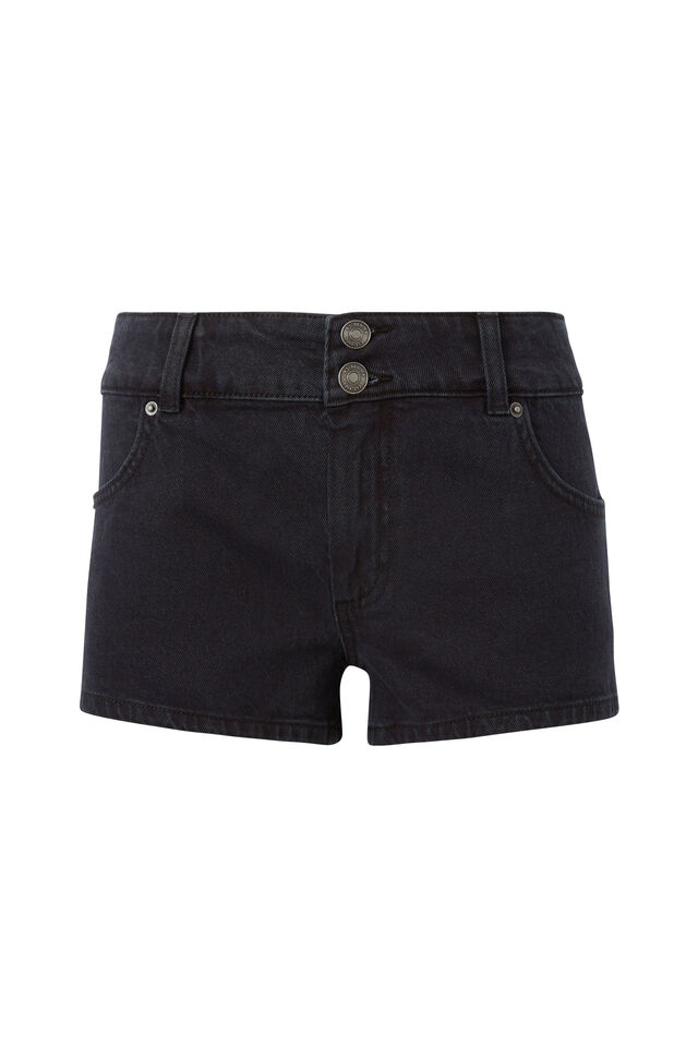 Denim Booty Short, TRUE BLACK