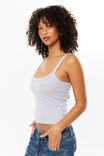 Riri Scoop Neck Tank, GREY MARLE - alternate image 6