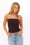 Stacey Strapless Top, CHOC CHERRY - alternate image 1