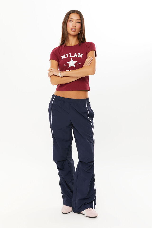Nia Sporty Pull On Pant, NAVY LEAGUE