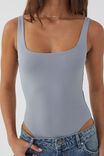 Luxe Square Scoop Bodysuit, MOONLIGHT GREY - alternate image 4