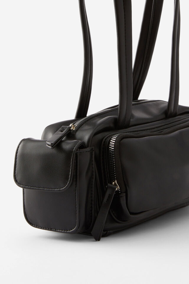 Coco Utility Shoulder Bag, BLACK