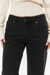 Low Rise Straight Jean, MIDNIGHT BLACK - alternate image 5