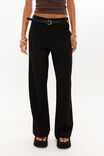 Drew Mid Rise Tailored Pant, BLACK - alternate image 4