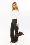 Tessa Tailored Bootleg Pant, DARK SMOKE MARLE - alternate image 4