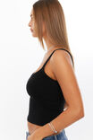 Riri Scoop Neck Tank, BLACK - alternate image 4