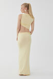 Soft Twist Maxi Skirt, GOLDEN BUTTER - alternate image 3